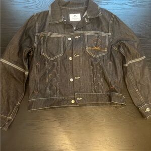 Marine Serre Black Denim Jacket